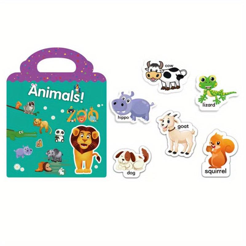 Fun Scene Reusable Stickers for Training - Animal, Dinosaur