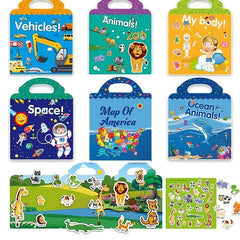 Fun Scene Reusable Stickers for Training - Animal, Dinosaur