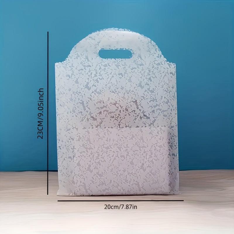 5pcs Transparent Bow Cosmetic Gift Bag Plastic Tote Bag Shopping Bag