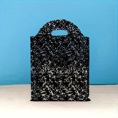 5pcs Transparent Bow Cosmetic Gift Bag Plastic Tote Bag Shopping Bag