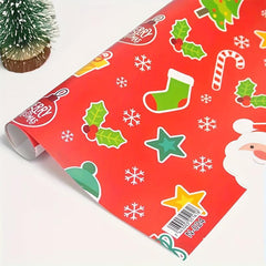 5pcs Christmas Wrapping Paper Party Gift Wrapping Paper Christmas DIY Wrapping