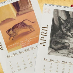 Funny Renaissance Cat Wall Calendar - 12 Month Ugly Cat Pictures