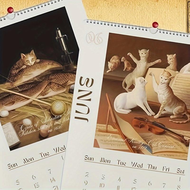 Funny Renaissance Cat Wall Calendar - 12 Month Ugly Cat Pictures