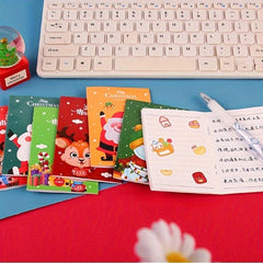 20pcs Cartoon Christmas Small Book Portable Pocket Notepad Student Gift
