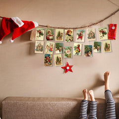 12pcs Christmas Vintage Postcards Merry Christmas Greeting Cards