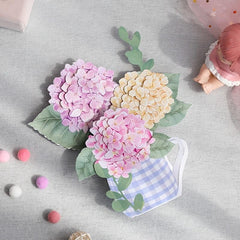3D Hydrangea Flower Pop Up Greeting Card for Mother