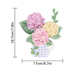 3D Hydrangea Flower Pop Up Greeting Card for Mother