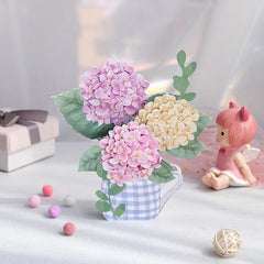 3D Hydrangea Flower Pop Up Greeting Card for Mother
