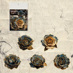 10 Sheets Rose Hand Account DIY Decoration Sticker Pack