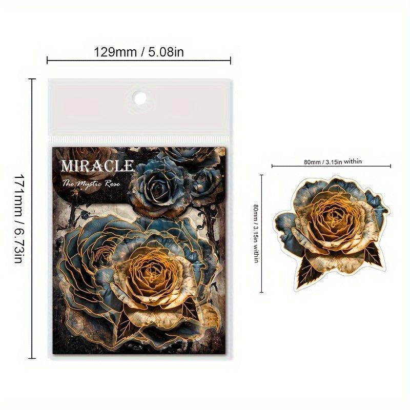 10 Sheets Rose Hand Account DIY Decoration Sticker Pack