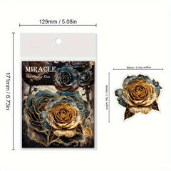 10 Sheets Rose Hand Account DIY Decoration Sticker Pack