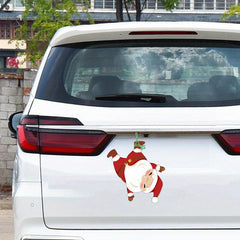 Christmas Car Sticker Santa Claus Car Decal Waterproof Funny Decorative Sticker