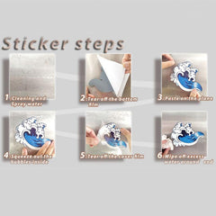 Christmas Car Sticker Santa Claus Car Decal Waterproof Funny Decorative Sticker