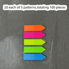 100pcs Portable Sticky Notes for Students Index & Note Stickers