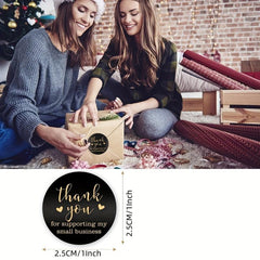 100 Thank You Stickers for Party Favors and Decor