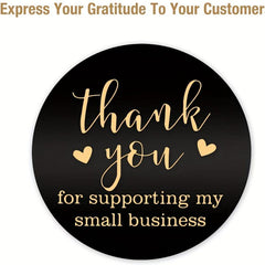 100 Thank You Stickers for Party Favors and Decor