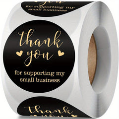 100 Thank You Stickers for Party Favors and Decor