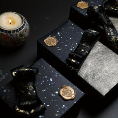 4pcs Pearlescent Paper Christmas Gift Wrapping Flower Wrapping Paper