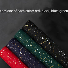 4pcs Pearlescent Paper Christmas Gift Wrapping Flower Wrapping Paper