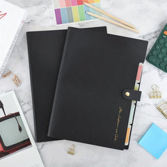 2pcs A4 Expanding File Folder with 32pcs Labels