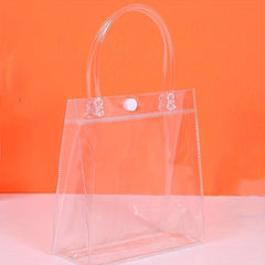8pcs PVC Handheld Waterproof Gift Handbag for Milk Tea Packaging