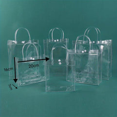8pcs PVC Handheld Waterproof Gift Handbag for Milk Tea Packaging