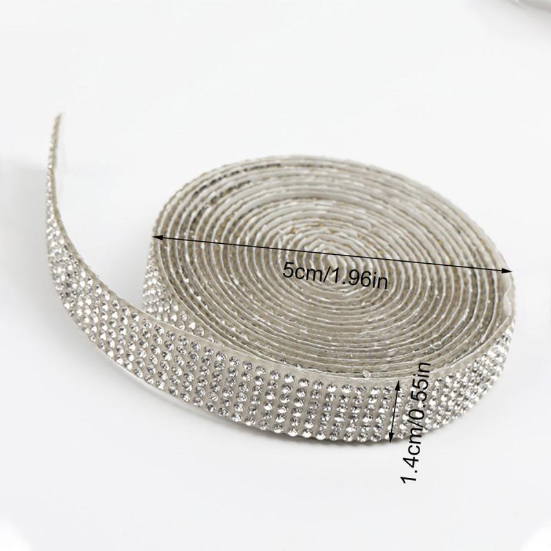 Rhinestone Tape Ribbons for Bouquets Flower Wrapping Craft Supplies