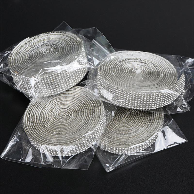 Rhinestone Tape Ribbons for Bouquets Flower Wrapping Craft Supplies