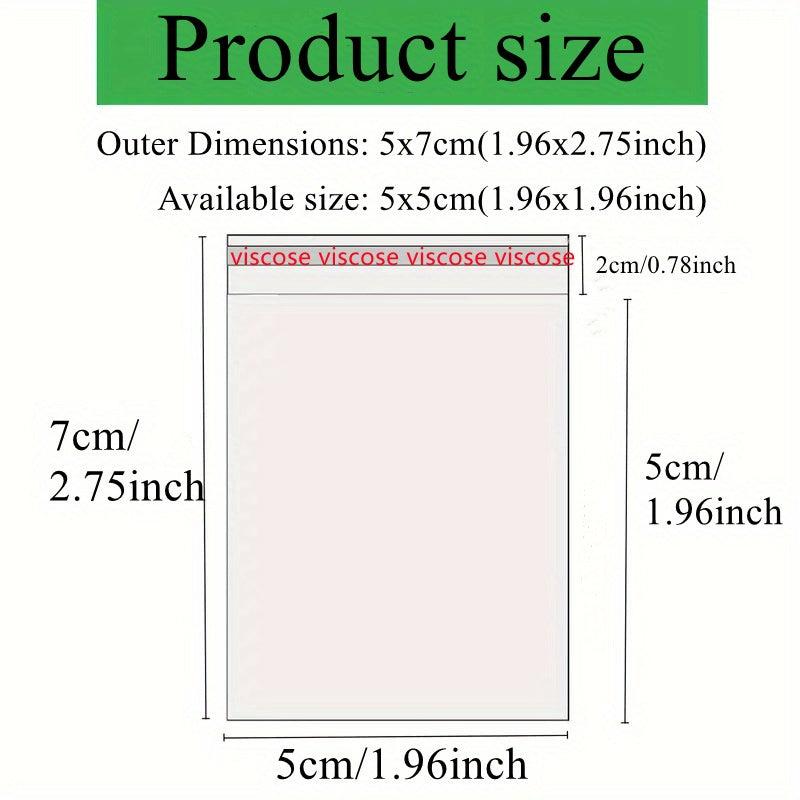 500 Transparent Self Sealing Fiberglass Bags - Various Sizes