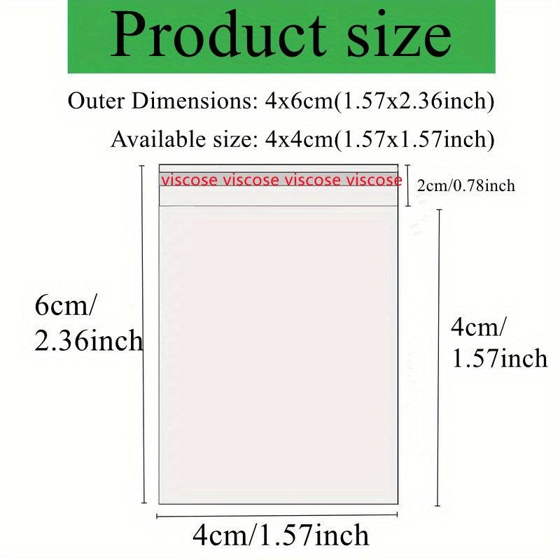 500 Transparent Self Sealing Fiberglass Bags - Various Sizes
