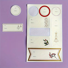 Creative Bronzing Gift Card Sticker Set