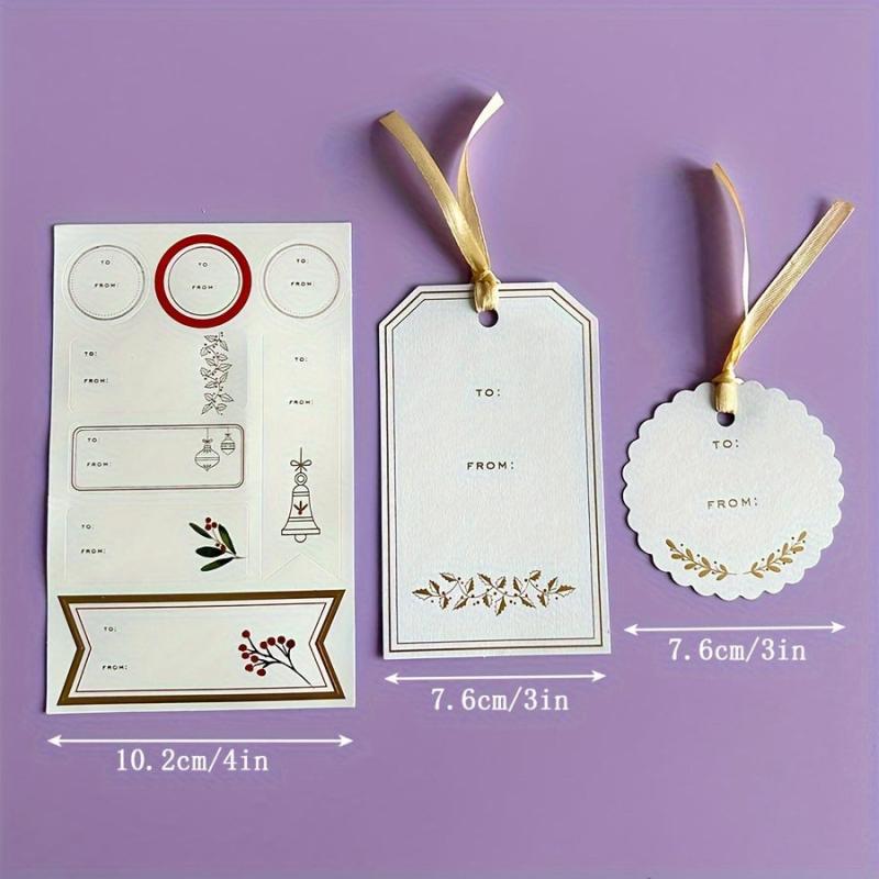 Creative Bronzing Gift Card Sticker Set