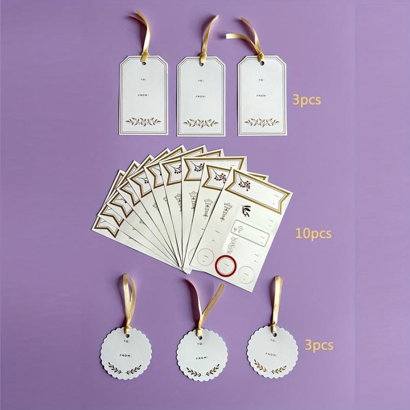 Creative Bronzing Gift Card Sticker Set
