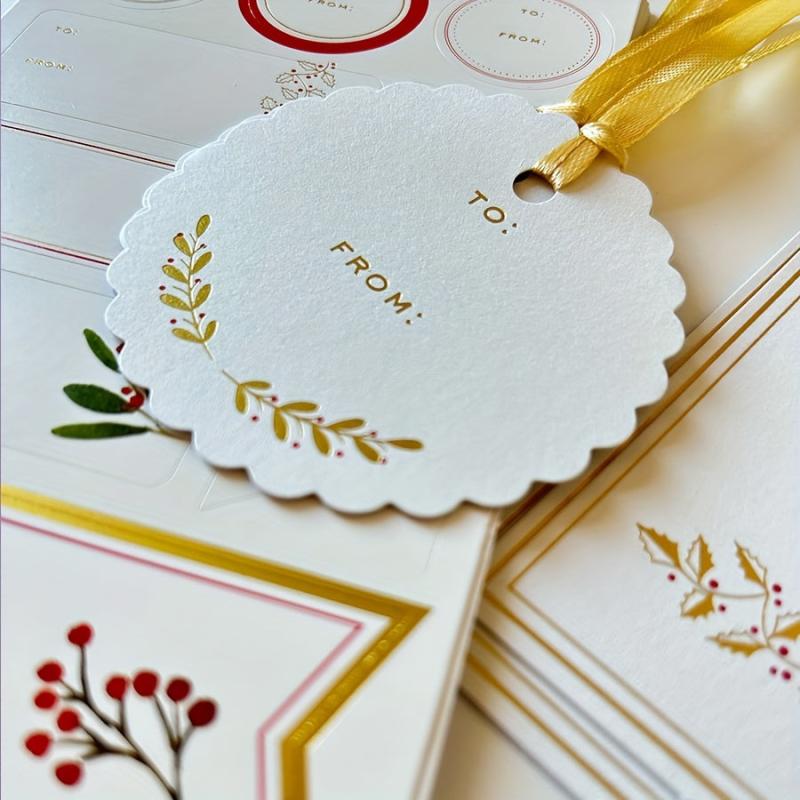 Creative Bronzing Gift Card Sticker Set