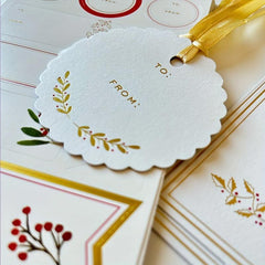 Creative Bronzing Gift Card Sticker Set