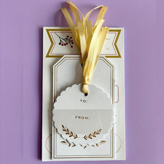 Creative Bronzing Gift Card Sticker Set