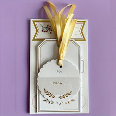 Creative Bronzing Gift Card Sticker Set