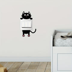 Cat Wall Sticker Self Adhesive Switch Decoration