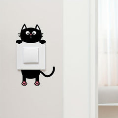 Cat Wall Sticker Self Adhesive Switch Decoration