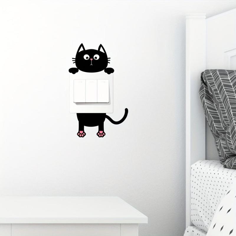 Cat Wall Sticker Self Adhesive Switch Decoration