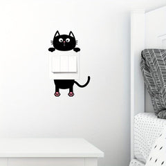 Cat Wall Sticker Self Adhesive Switch Decoration