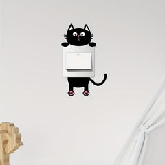 Cat Wall Sticker Self Adhesive Switch Decoration