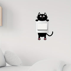 Cat Wall Sticker Self Adhesive Switch Decoration