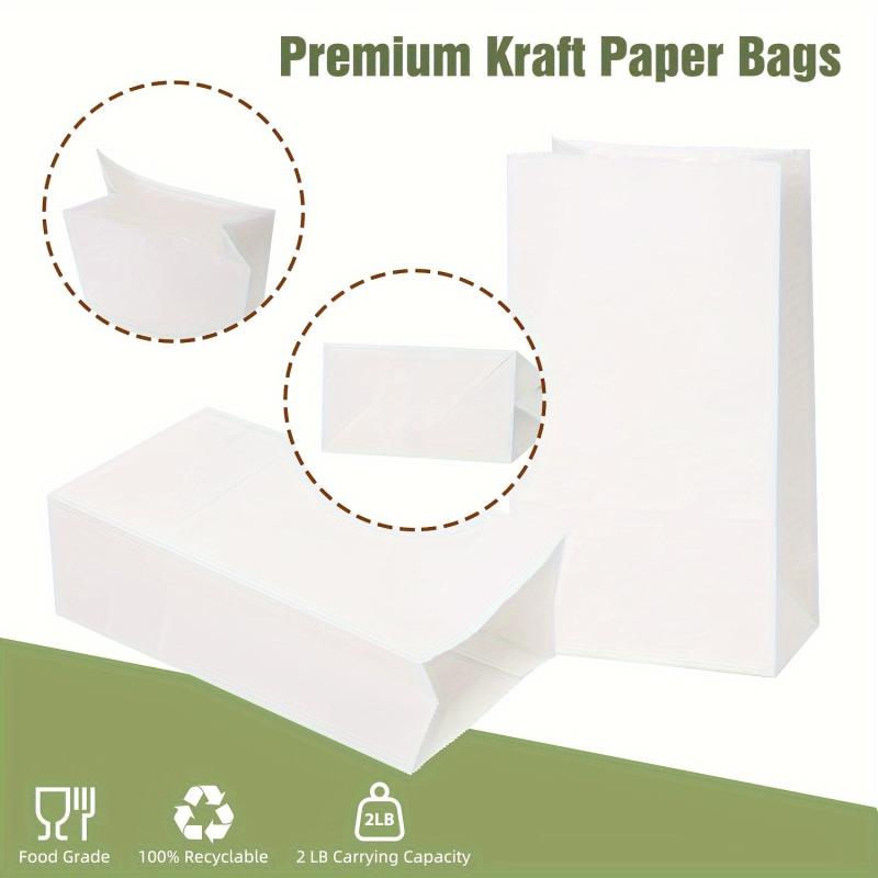 150 Small Paper Lunch Bags Bulk for Snacks Desserts Sandwiches 10 92