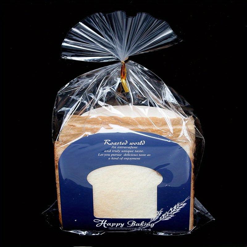 100pcs Transparent Gift Bags for Bakery Packaging