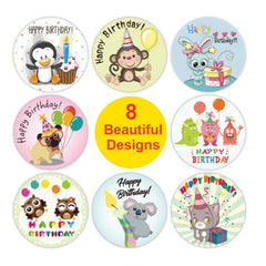 500pcs Cartoon Happy Birthday Stickers for Office Decor