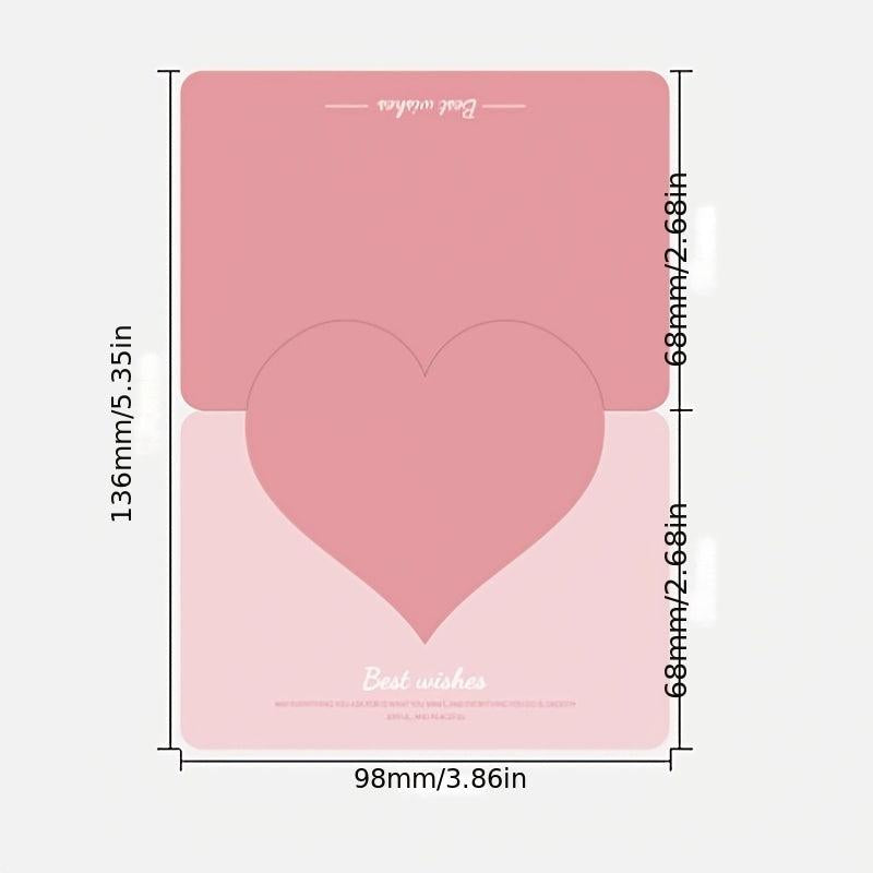 10pcs Heart Shape Gift Card Birthday Wedding Customer Name Tag Card