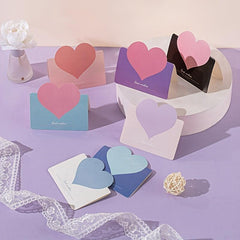 10pcs Heart Shape Gift Card Birthday Wedding Customer Name Tag Card