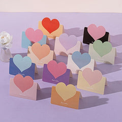 10pcs Heart Shape Gift Card Birthday Wedding Customer Name Tag Card