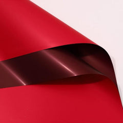 20 Sheets Waterproof Flower Bouquet Wrapping Paper 57x57 Dark Red